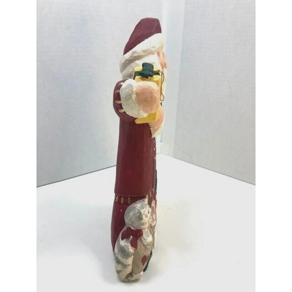 Vtg Midwest Of Cannon Falls Santa Stocking Figurine‎ w/ Toys & Cats Eddie Walker
